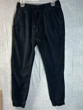Publish Brand Legacy Joggers Mens 36 Black Today For Tomorrow Feather Logo Pants